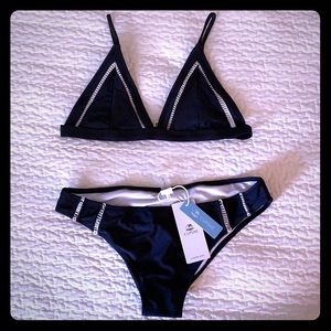 Cupshe Moonlight Shadow Triangle Bikini Set